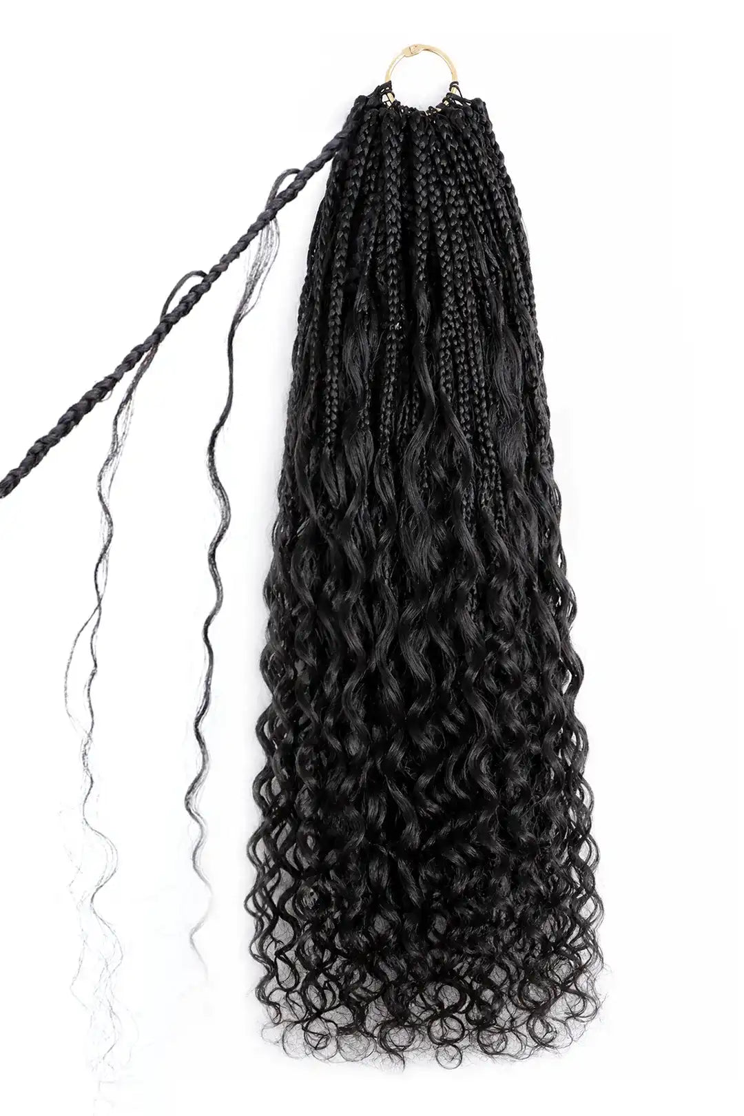 Crochet Miracle Knots Braids Pre-Looped Deep Wave Curls Human Hair 40 Strands