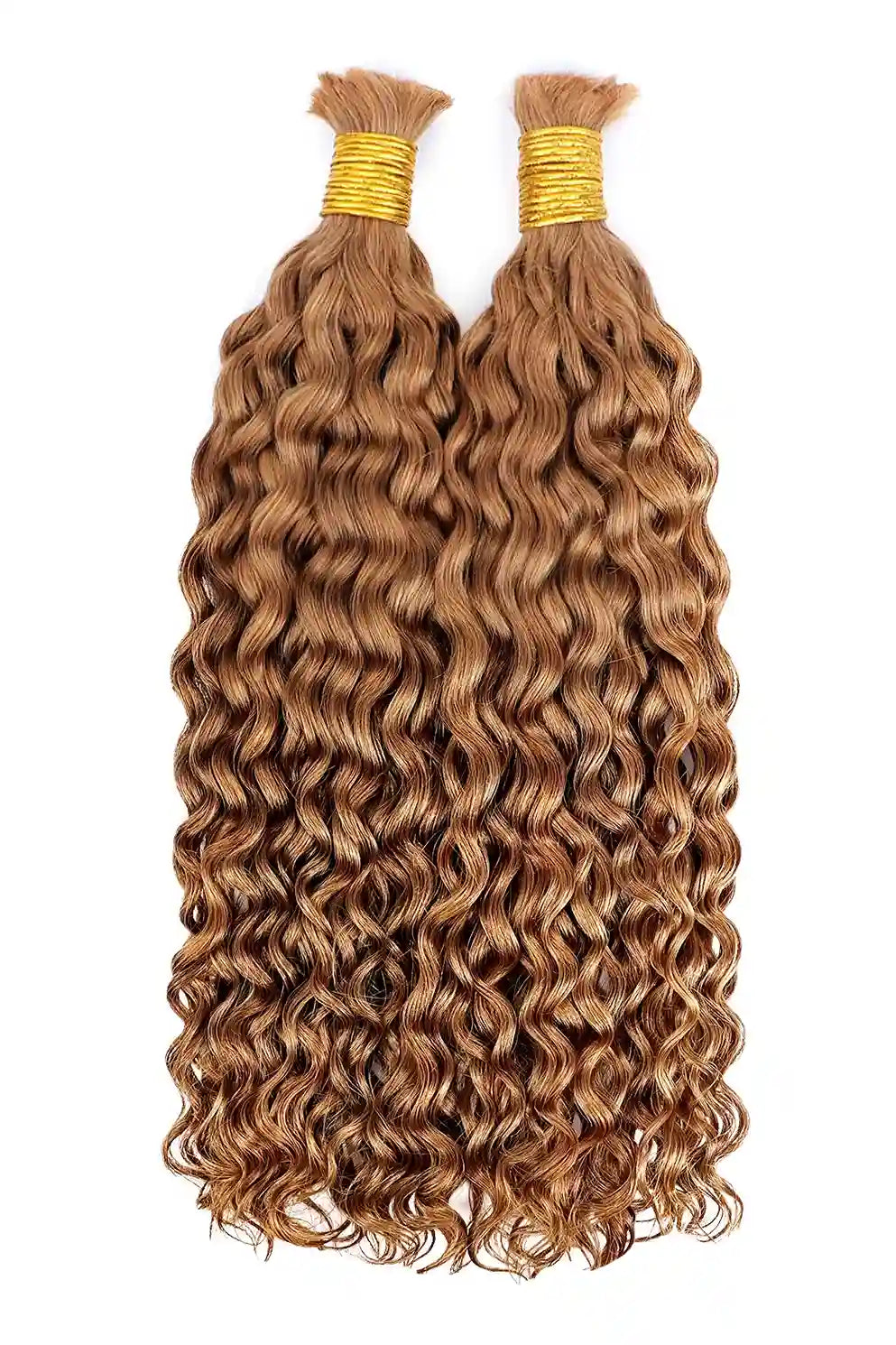 Double Drawn Light Auburn #30a Color Water Wave Bulk Hair