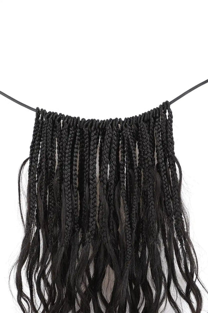 10 Inch Mermaid Crochet Bob Braids with Human Hair Curls BB03