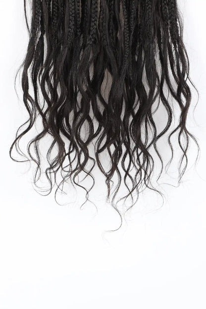 10 Inch Mermaid Crochet Bob Braids with Human Hair Curls BB03