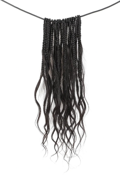 10 Inch Mermaid Crochet Bob Braids with Human Hair Curls BB03