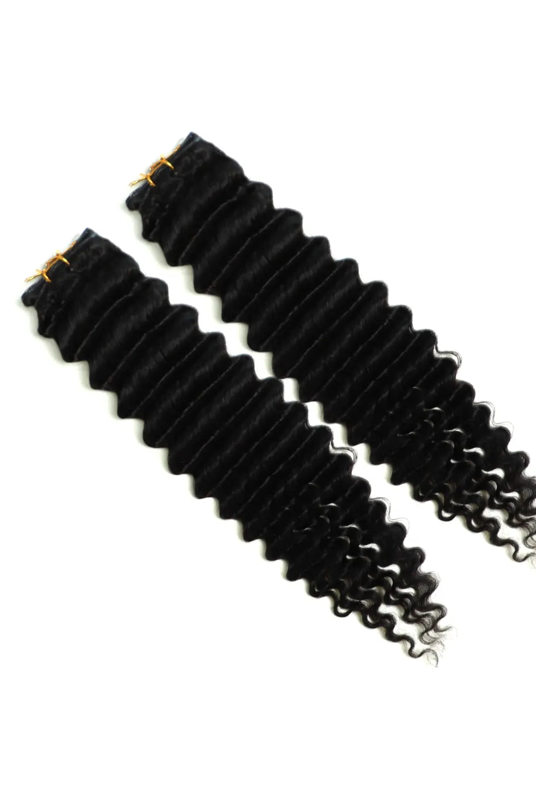 Ultra-thin Genius Weft Deep Wave Natural Black Virgin Hair