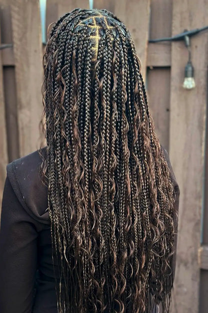#2 Dark Brown Color Deep Wave Bulk Hair Extensions For Braiding 