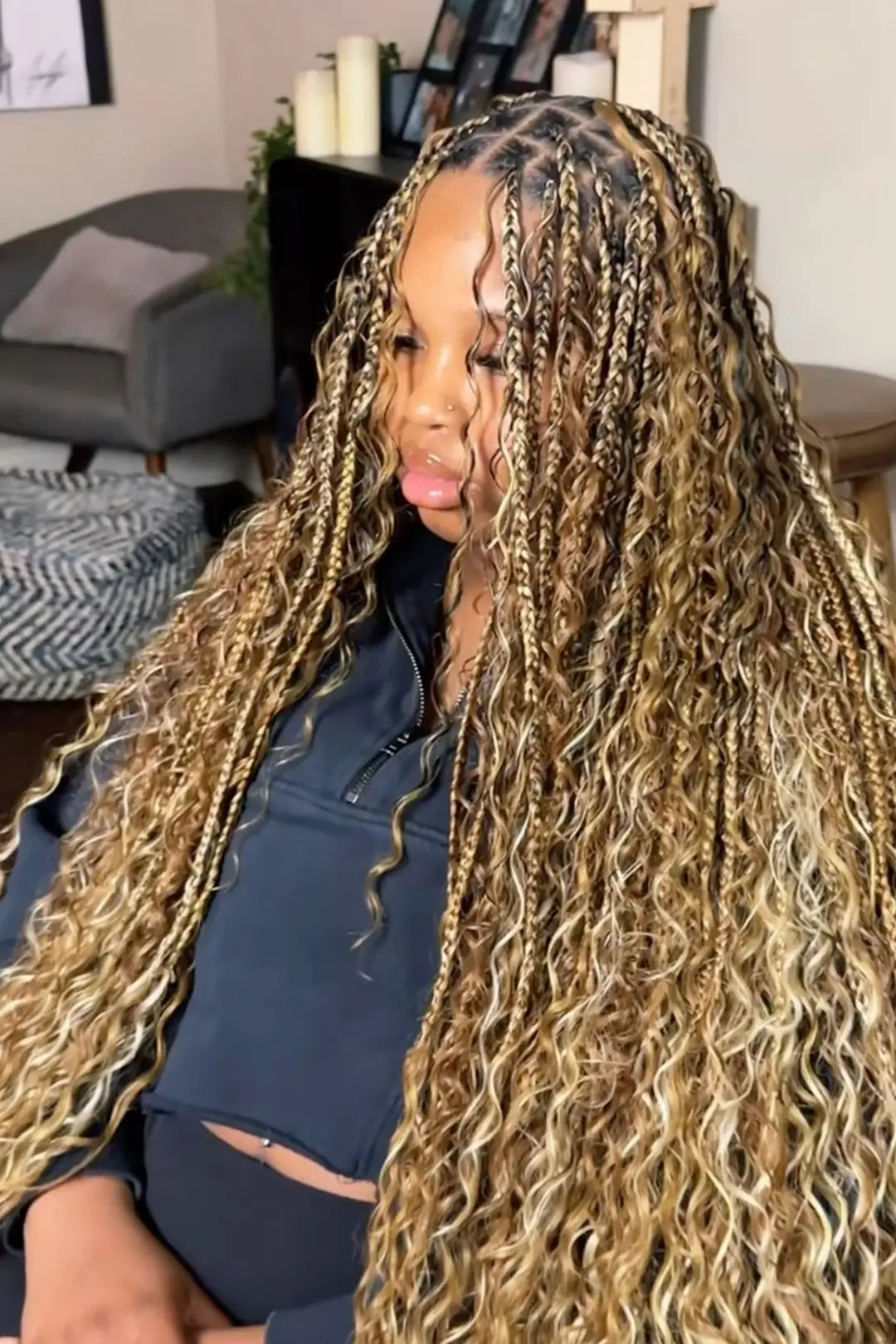 #27/30/613 Piano Color Deep Wave Bulk Hair for Braiding BU56