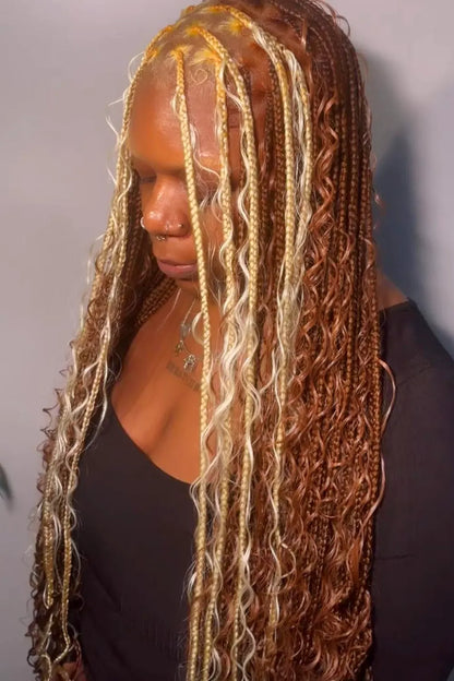 #27/#30 Piano Color Deep Wave Bulk Braiding Hair Extensions