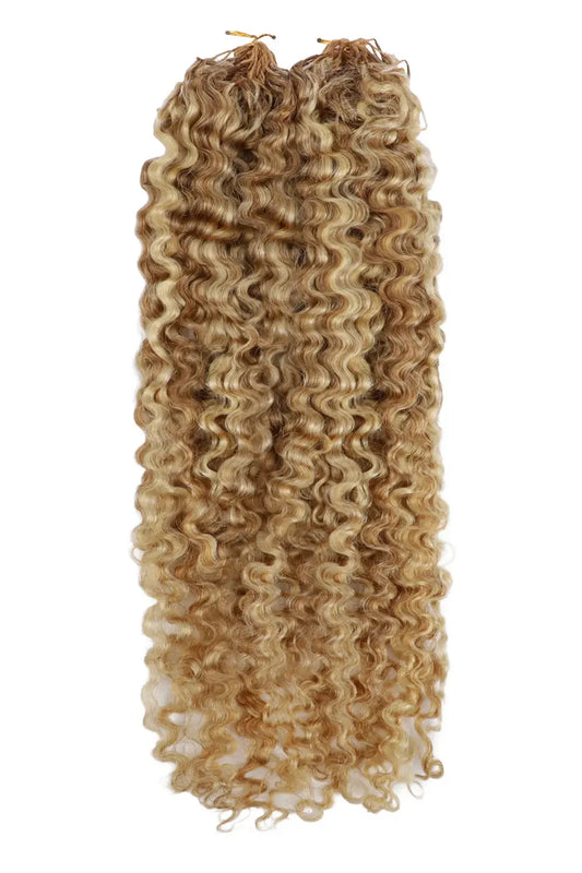 #27/613 Mixed Color Water Deep Wave Feather Crochet Human Hair