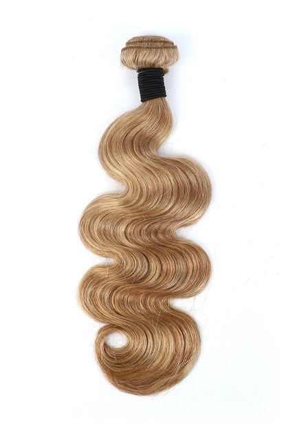#27 Honey Blonde Brazilian Virgin Hair Bundles Sew in Extensions Body Wave