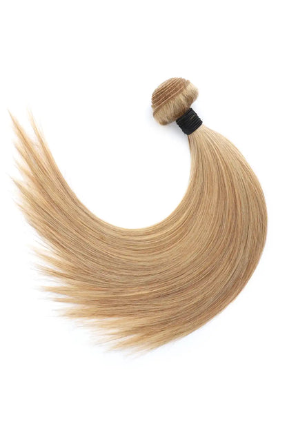 #27 Honey Blonde Brazilian Virgin Hair Bundles Sew in Extensions Straight