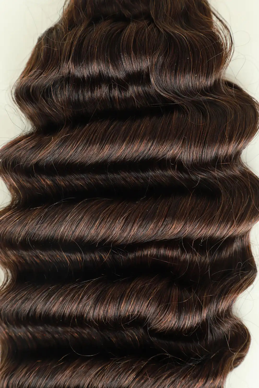 #4 Dark Brown Deep Wave Bulk Human Hair For Braiding BU21