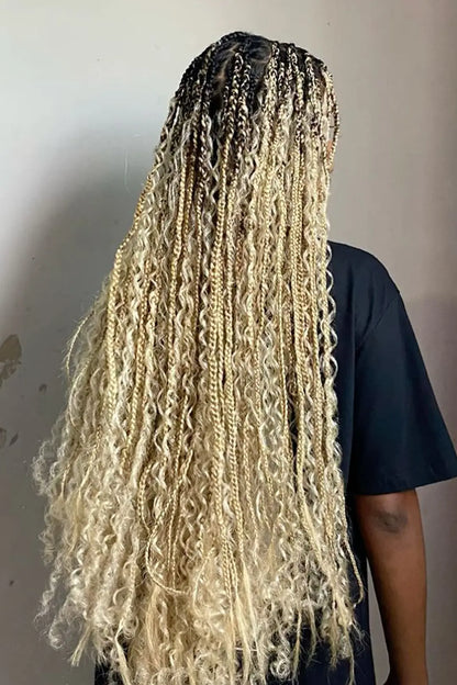 613 Blonde Deep Wave Bulk Human Hair for Braiding