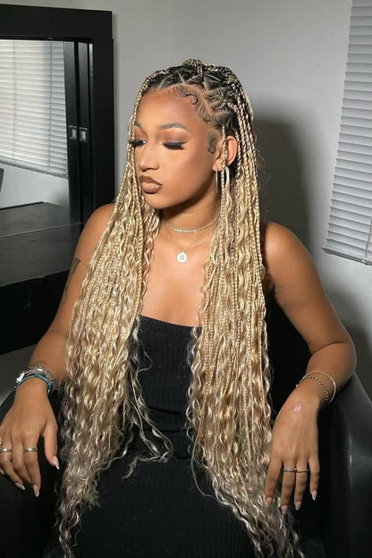 613 Blonde Deep Wave Bulk Human Hair for Braiding