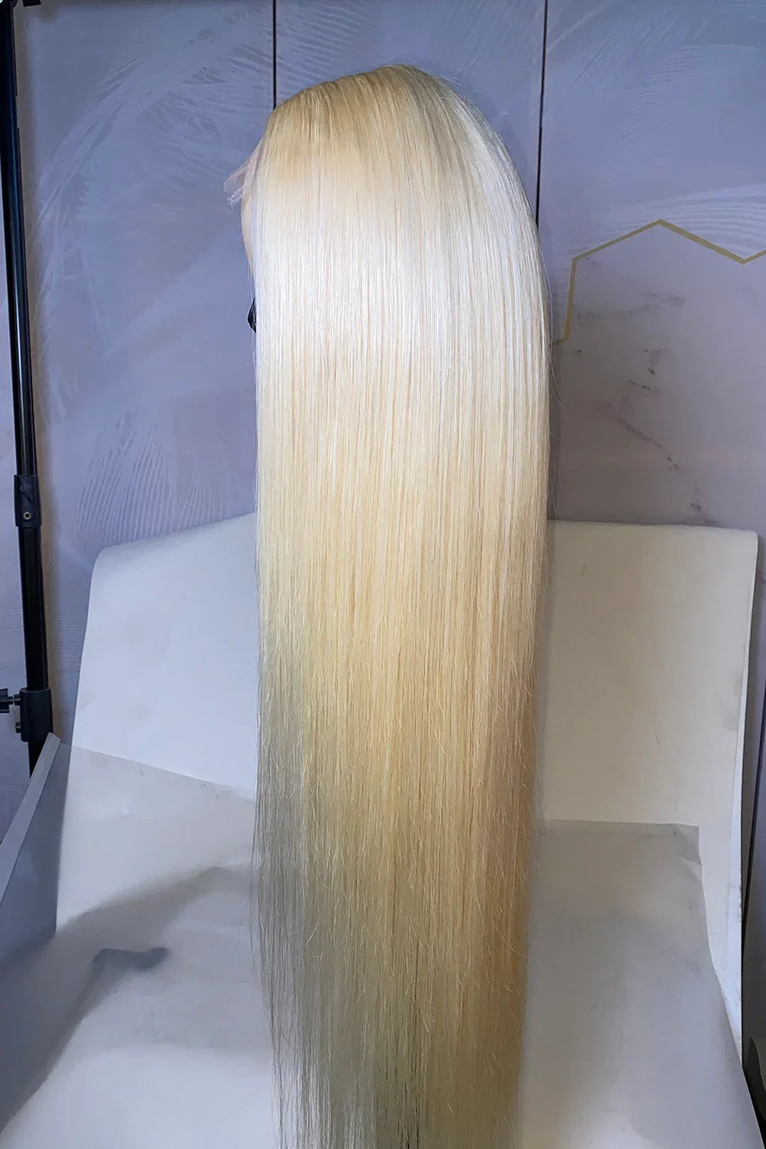 613 Blonde HD Swiss Lace/Transparent HD Lace Wig 5x5 Frontal Glueless Straight Hair