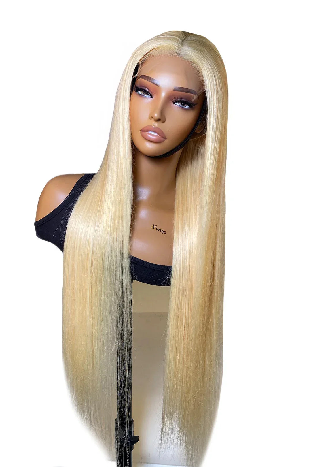 613 Blonde HD Swiss Lace/Transparent HD Lace Wig 5x5 Frontal Glueless Straight Hair