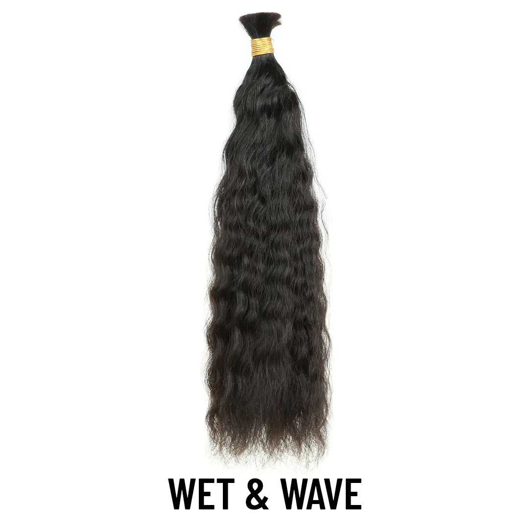 Yghairs Double Drawn Bulk Hair Deal: 16inch - 20inch Natural Color