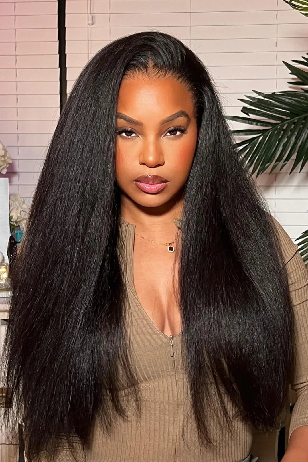 Cambodian Virgin Hair Bundle Kinky Straight Natural Color 12A 20% Density