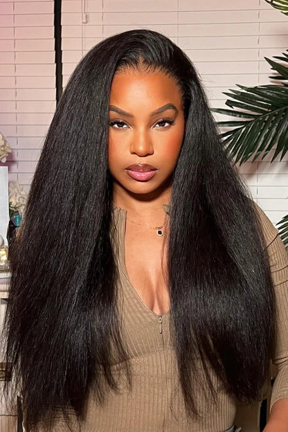 Cambodian Virgin Hair Bundle Kinky Straight Natural Color 12A 20% Density