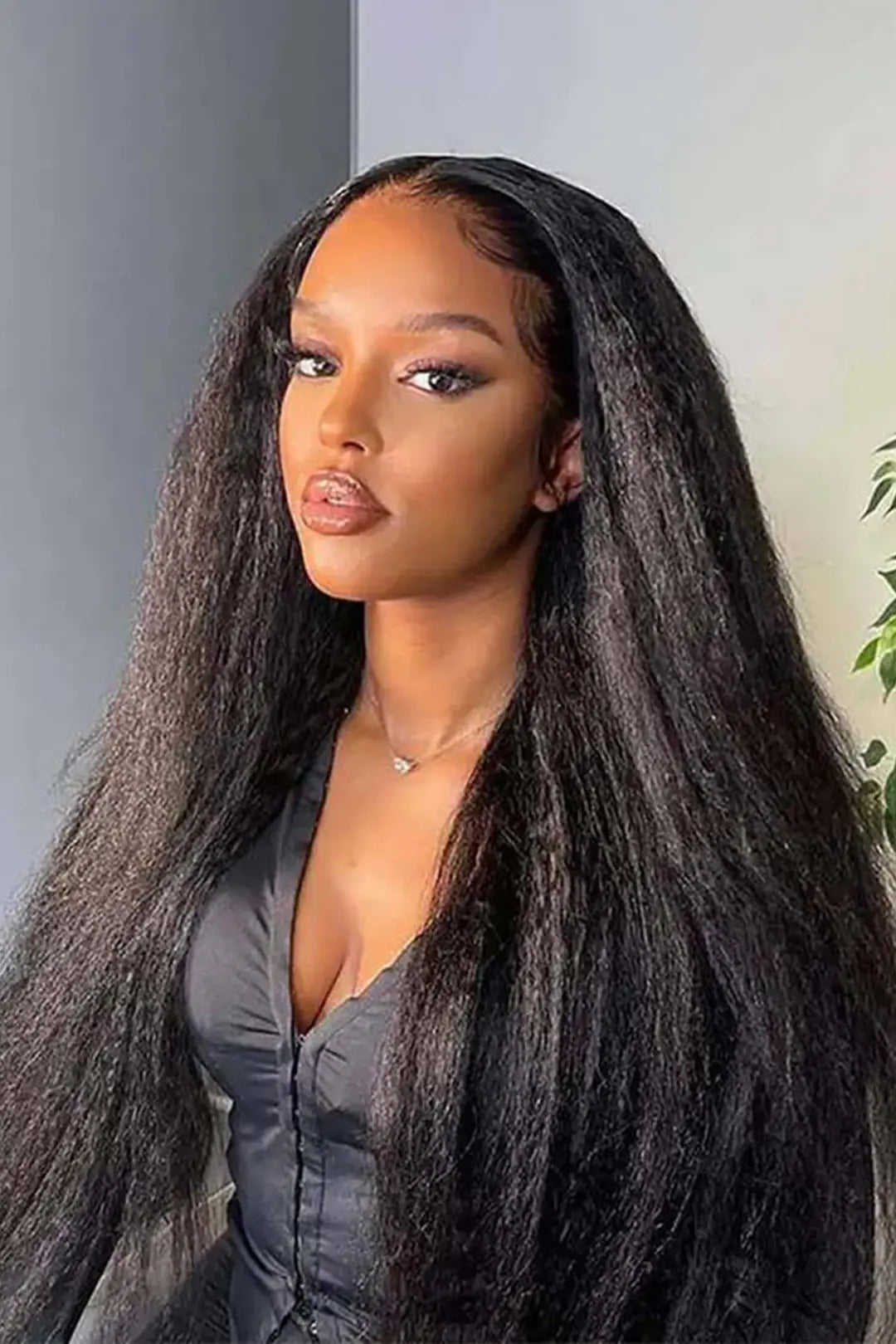 Cambodian Virgin Hair Bundle Kinky Straight Natural Color 12A 20% Density