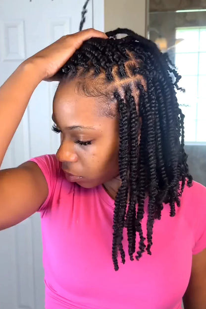Springy Afro Twist Marley Hair Natural Black Human Hair