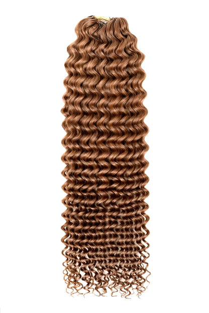 Auburn Brown #30 Water Wave Feather Crochet Human Hair