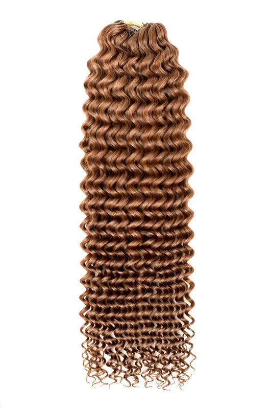 Auburn Brown #30 Water Wave Feather Crochet Human Hair