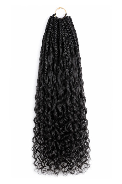 Crochet Miracle Knots Braids Pre-Looped Deep Wave Curls Human Hair 40 Strands