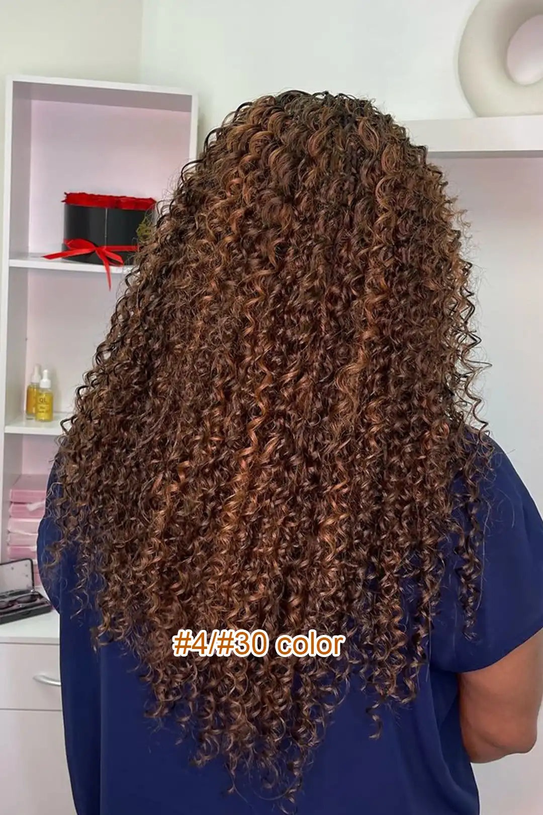 Bulk Hair Piano Color #4/#30 Deep Wave for Braiding BU29
