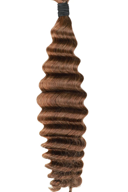 Bulk Hair Piano Color #4/#30 Deep Wave for Braiding BU29