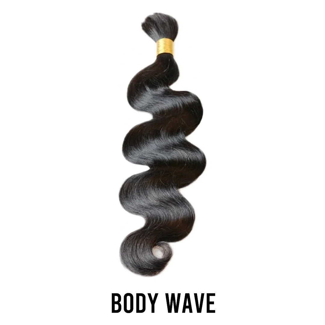 Yghairs Double Drawn Bulk Hair Deal: 16inch - 20inch Natural Color