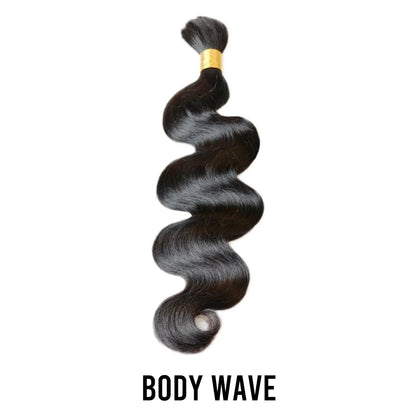Yghairs Double Drawn Bulk Hair Deal: 16inch - 20inch Natural Color