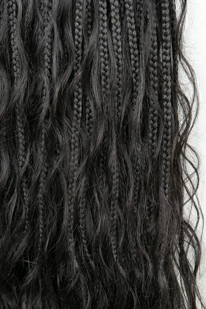 Crochet Mermaid Braids with Human Hair Curls Pre-Looped Loose Wave
