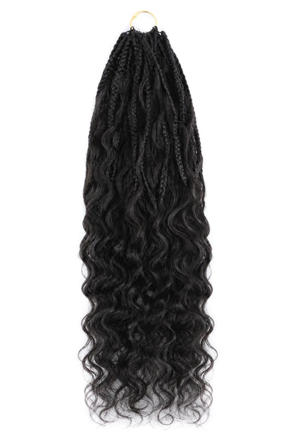 Crochet Miracle Knots Braids Pre-Looped Loose Wave Curls Human Hair 40 Strands