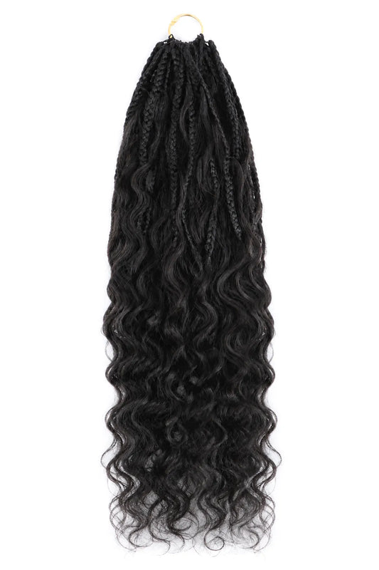 Crochet Miracle Knots Braids Pre-Looped Loose Wave Curls Human Hair 40 Strands