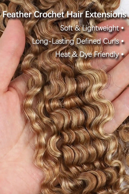 #27/30/613 Mixed Color Water Deep Wave Crochet Miracle Knots Hair