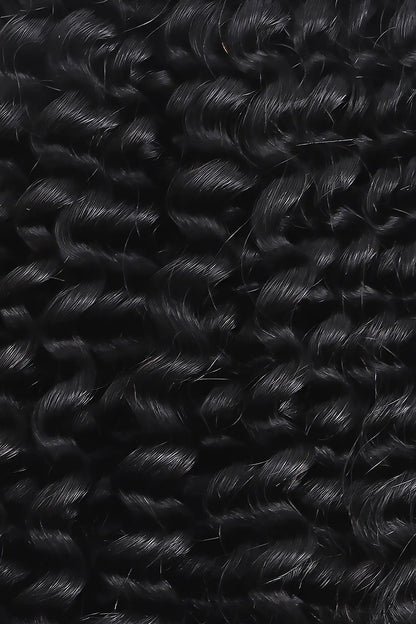Cambodian Virgin Hair Bundle Kinky Curly Natural Color 12A 20% Density