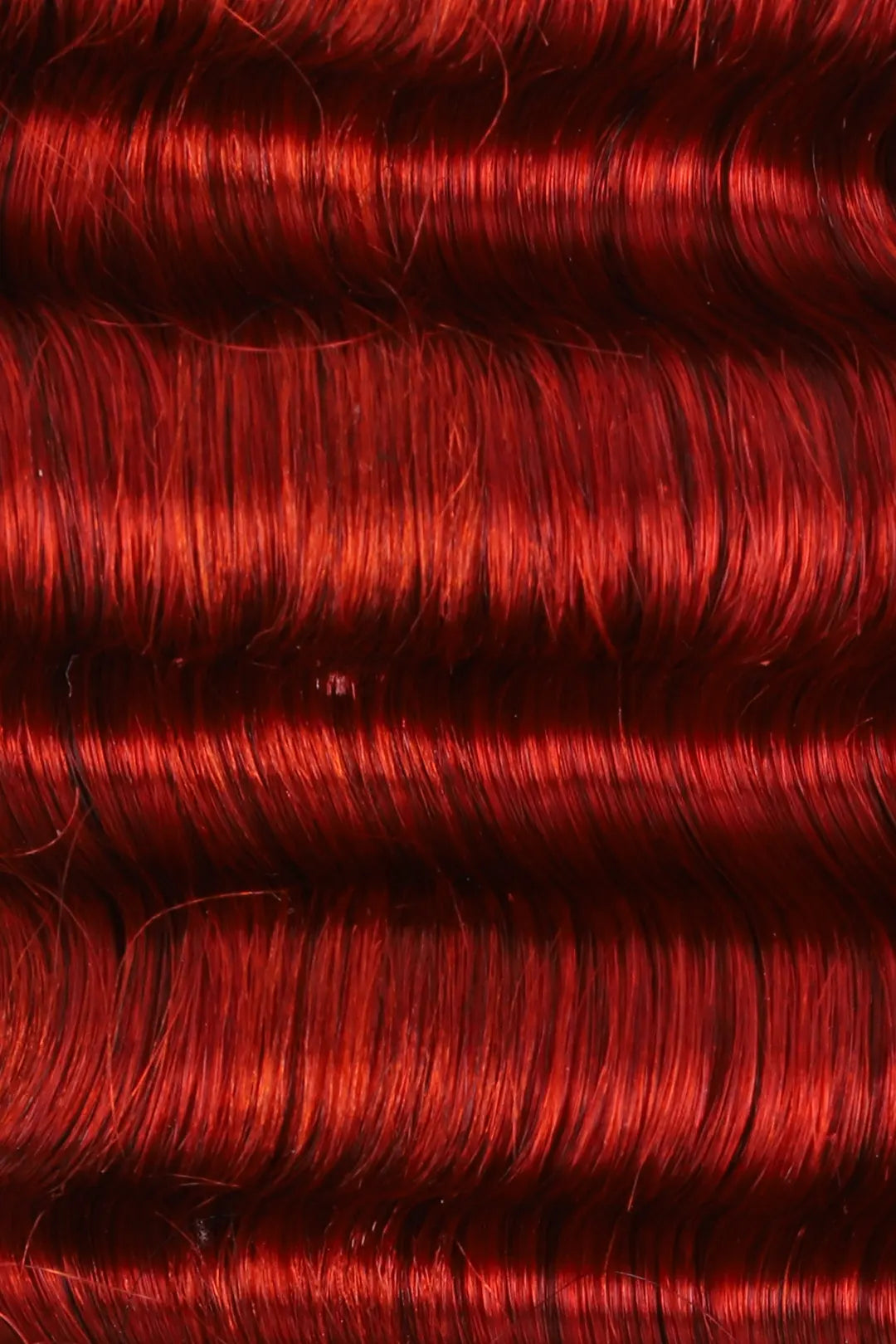 Copper Red Deep Wave Bulk Human Hair For Braiding BU23