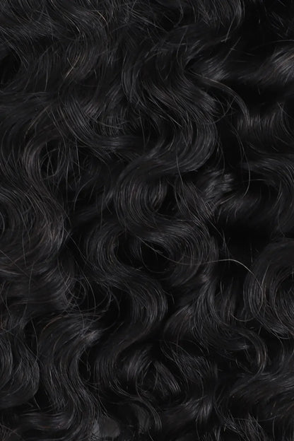 Double Drawn Feather Crochet Hair Extension Burmese Water Curly Human Hair