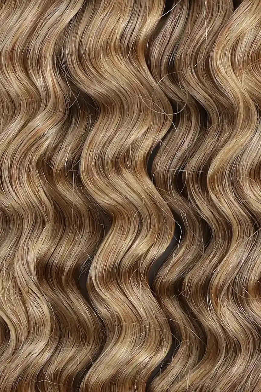 Honey Blonde #27 Water Wave Feather Crochet Human Hair