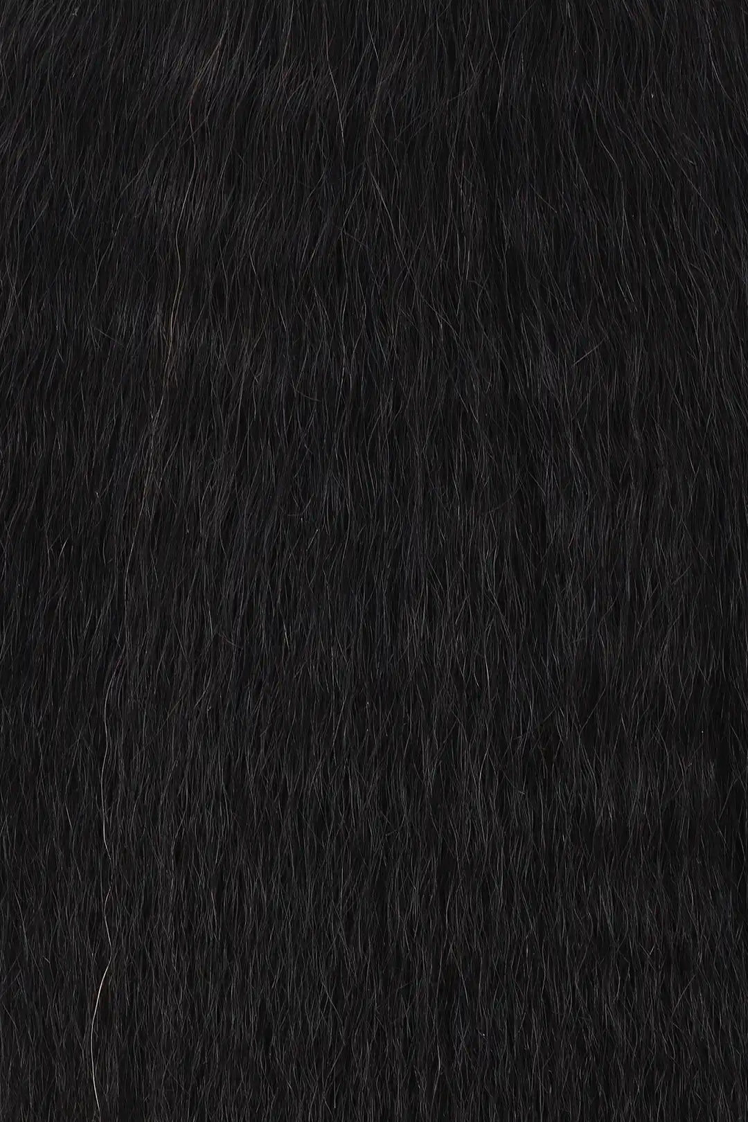 Single Drawn Kinky Straight Bulk Hair For Braiding Natural Black