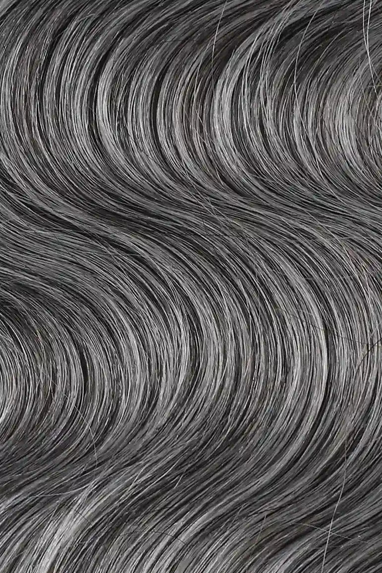 Salt and Pepper Bulk Hair Body Wave for Braiding 70% Gray