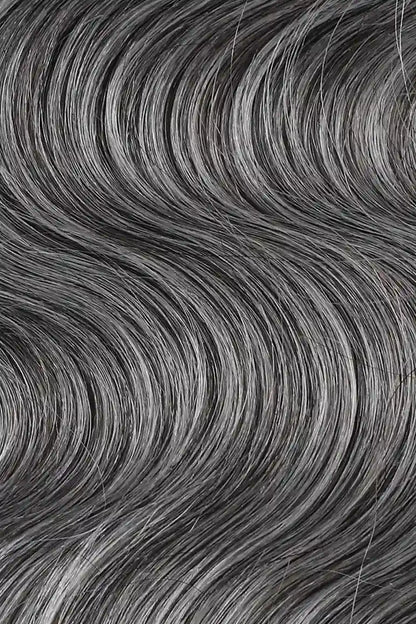Salt and Pepper Bulk Hair Body Wave for Braiding 70% Gray