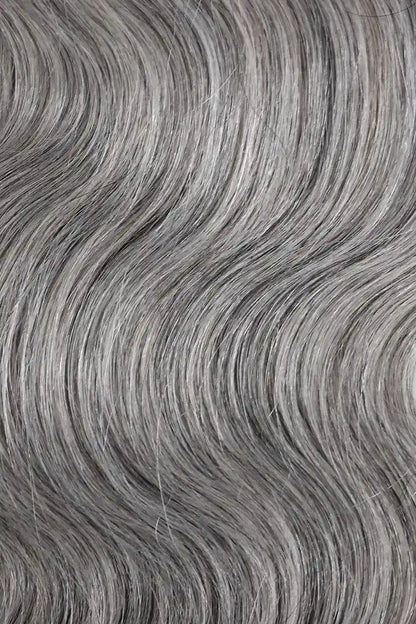 Salt and Pepper Bulk Hair Body Wave for Braiding 85% Gray BU76