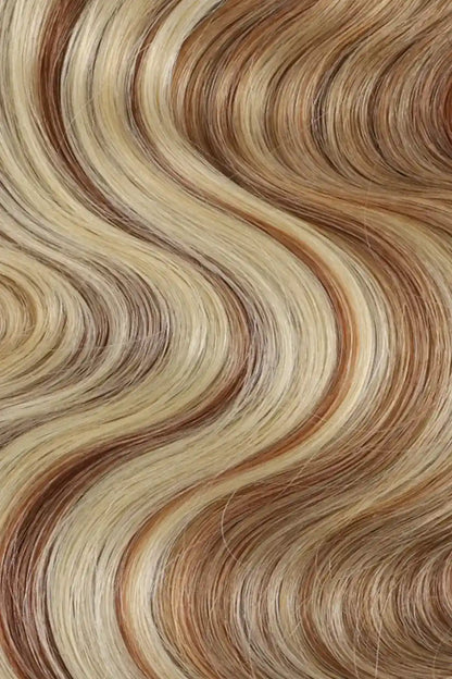 Double Drawn T-Natural Black Root Mixed 27/30/613 Body Wave Feather Crochet Human Hair