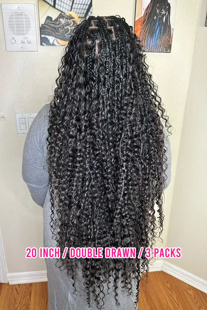 Single Drawn Spanish Curly Bulk Hair Extensions for Braiding