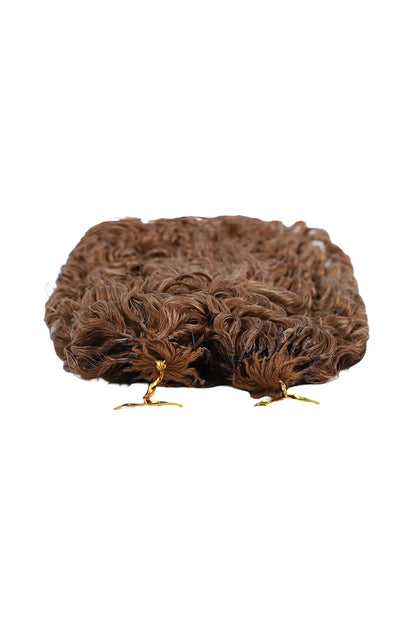 Auburn Brown #30 Water Deep Wave Feather Crochet Miracle Knots Hair