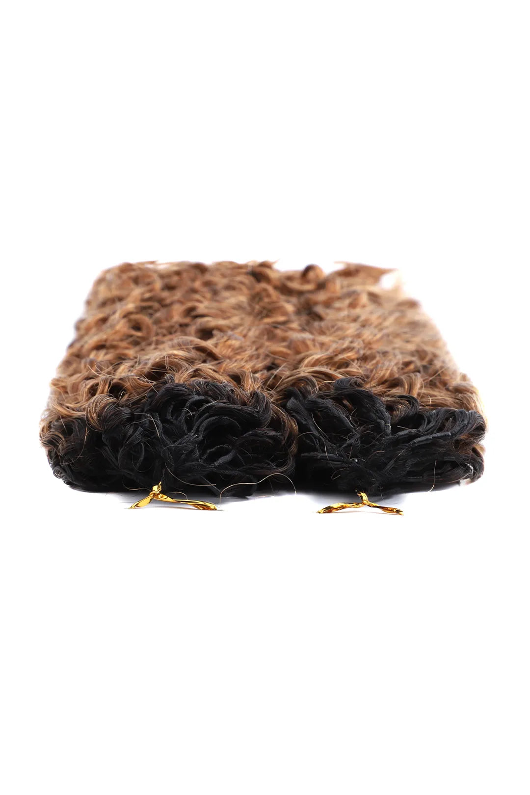 Auburn Brown Ombre Water Deep Wave Feather Crochet Hair - T1B/30 Human Hair