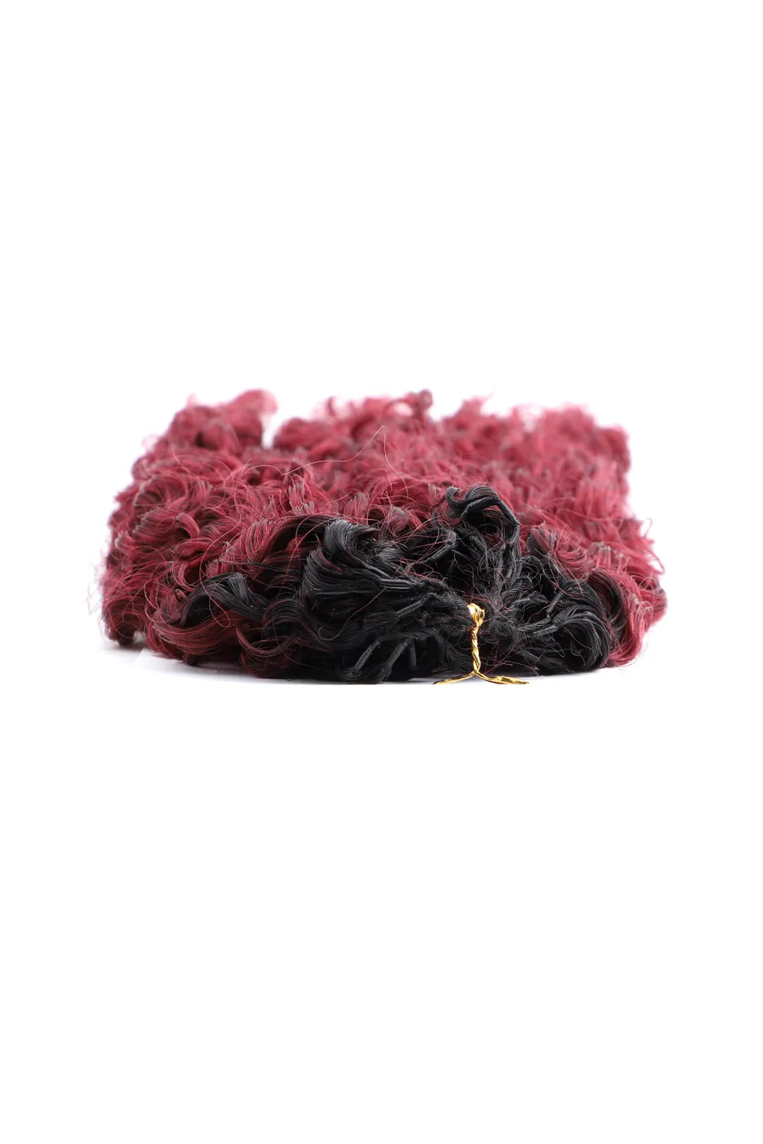 Burgundy Ombre Water Deep Wave Feather Crochet Hair - T1B/99J Human Hair