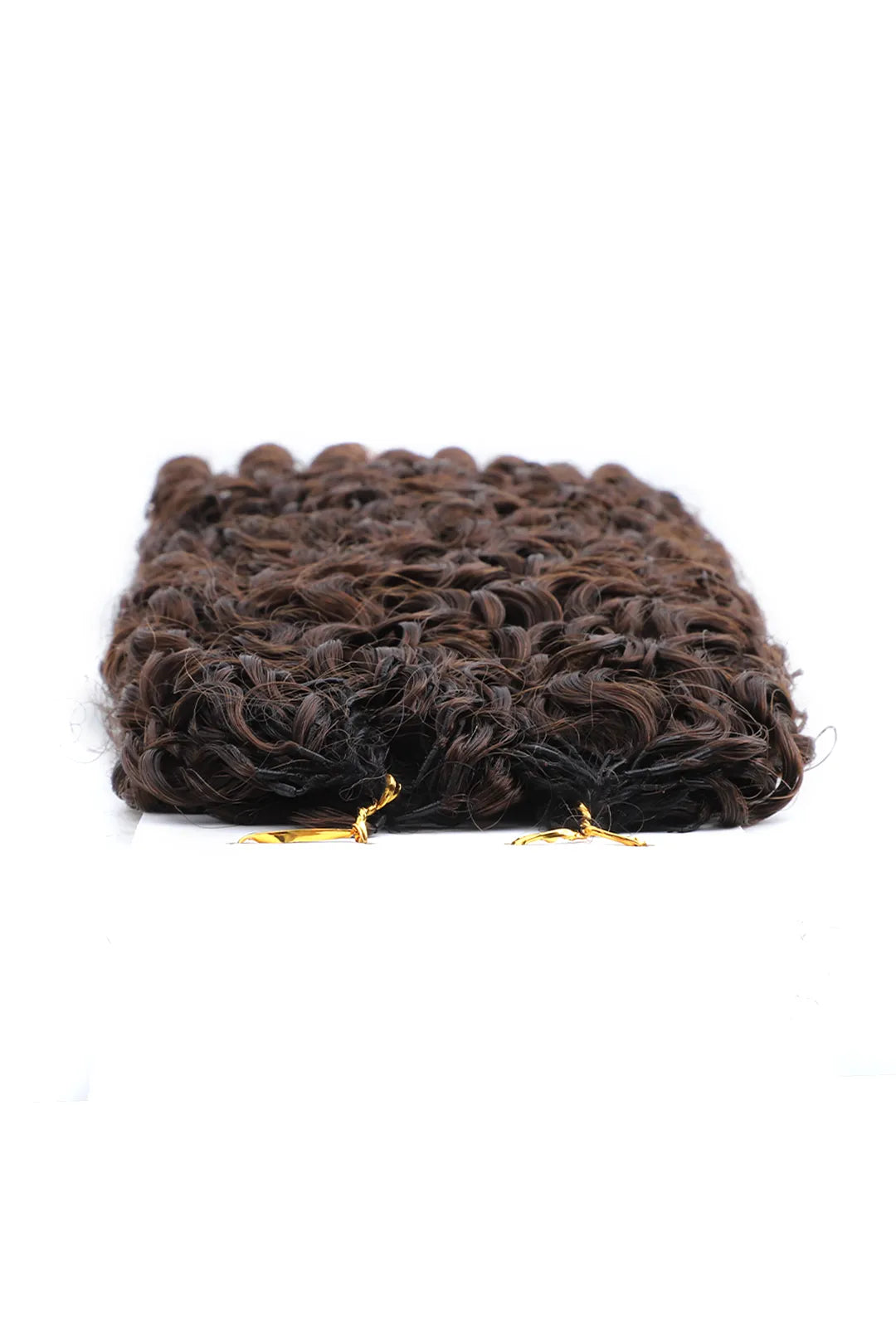 Dark Brown #4 Burmese Curly with Spiral Curls Feather Crochet Miracle Knots Hair