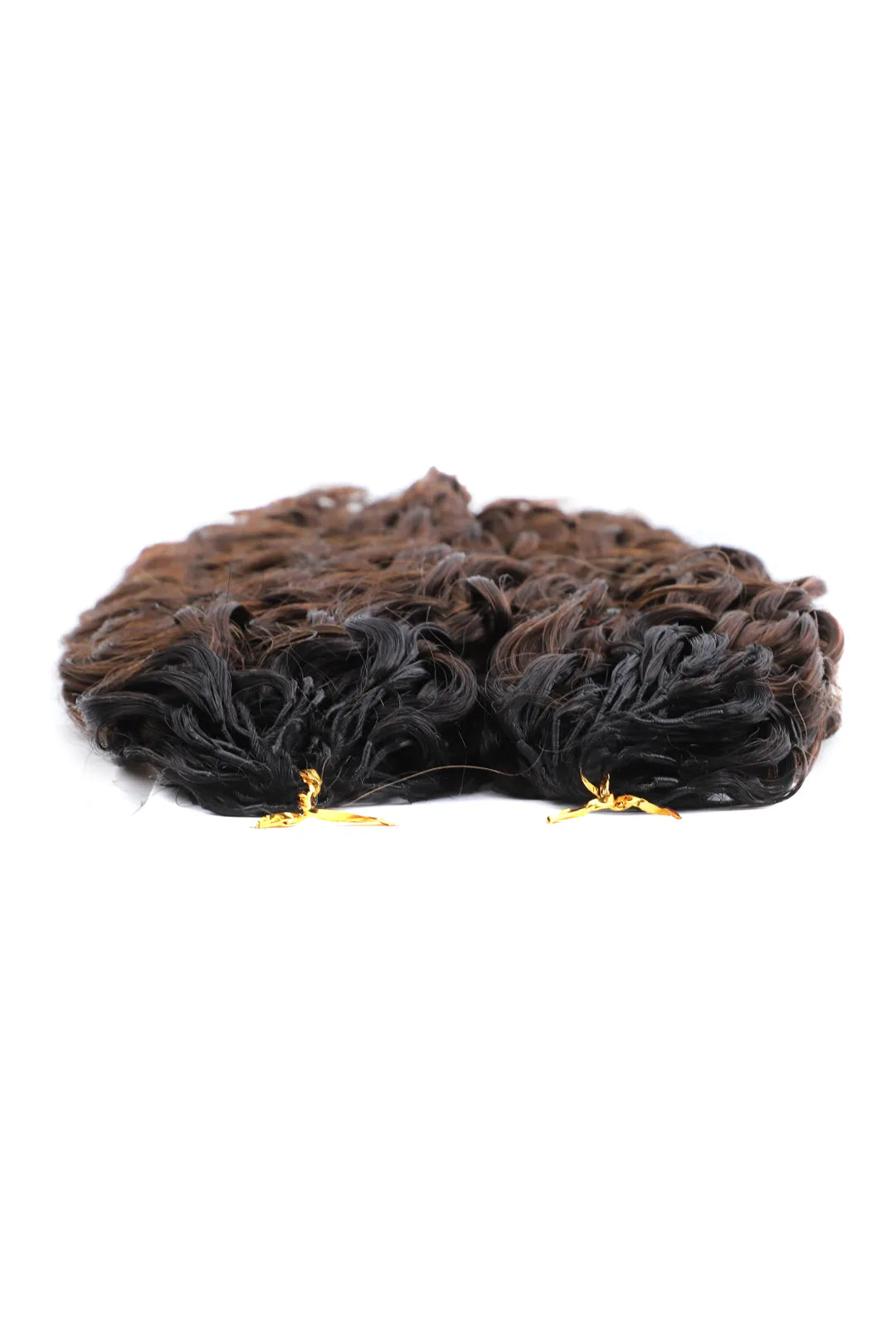 Dark Brown Ombre Water Deep Wave Feather Crochet Hair - T1B/4A Human Hair