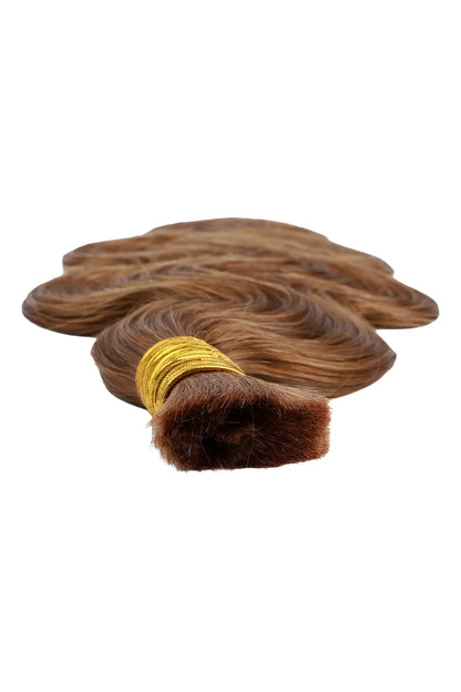 Double Drawn #30 Auburn Brown Body Wave Bulk Hair BU60