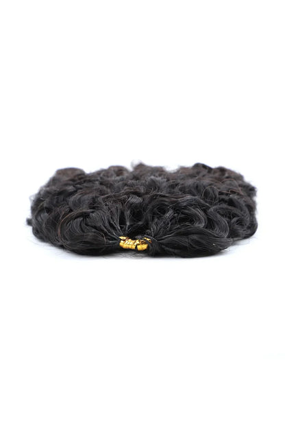 Double Drawn Feather Crochet Hair Extension Burmese Water Curly Human Hair
